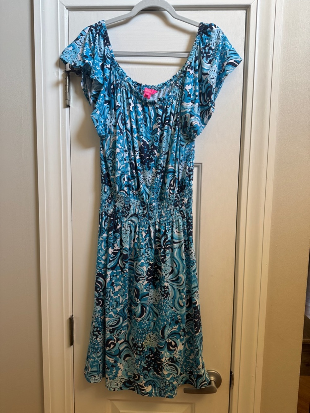 Lilly Pulitzer Clarette Flutter Sleeve Knee-length Dress